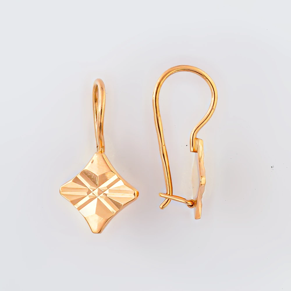 Серьги из красного золота 583 пробы