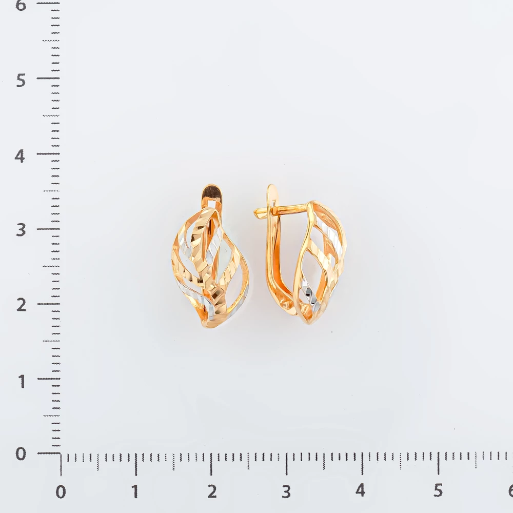 Серьги из красного золота 585 пробы