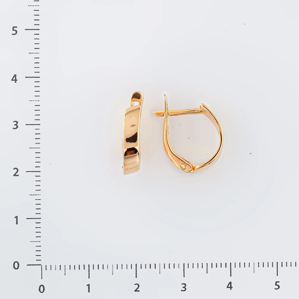 Серьги из красного золота 585 пробы
