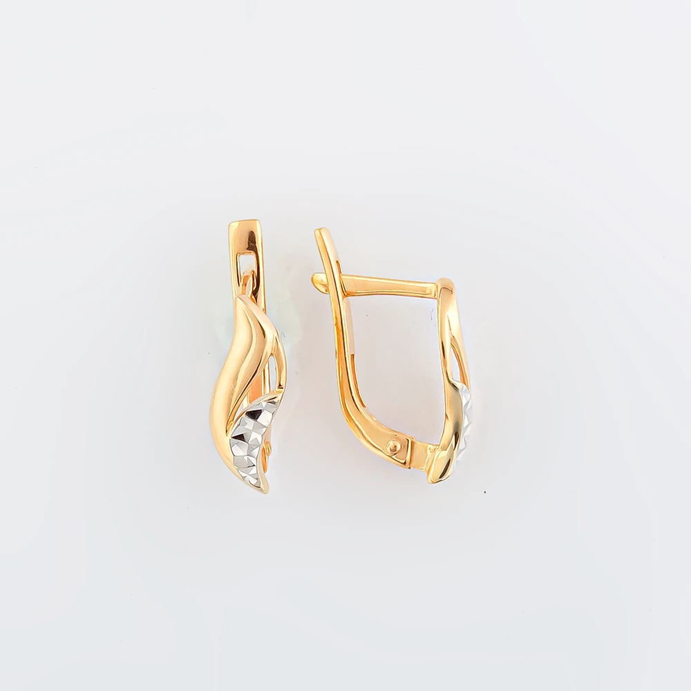 Серьги из красного золота 585 пробы