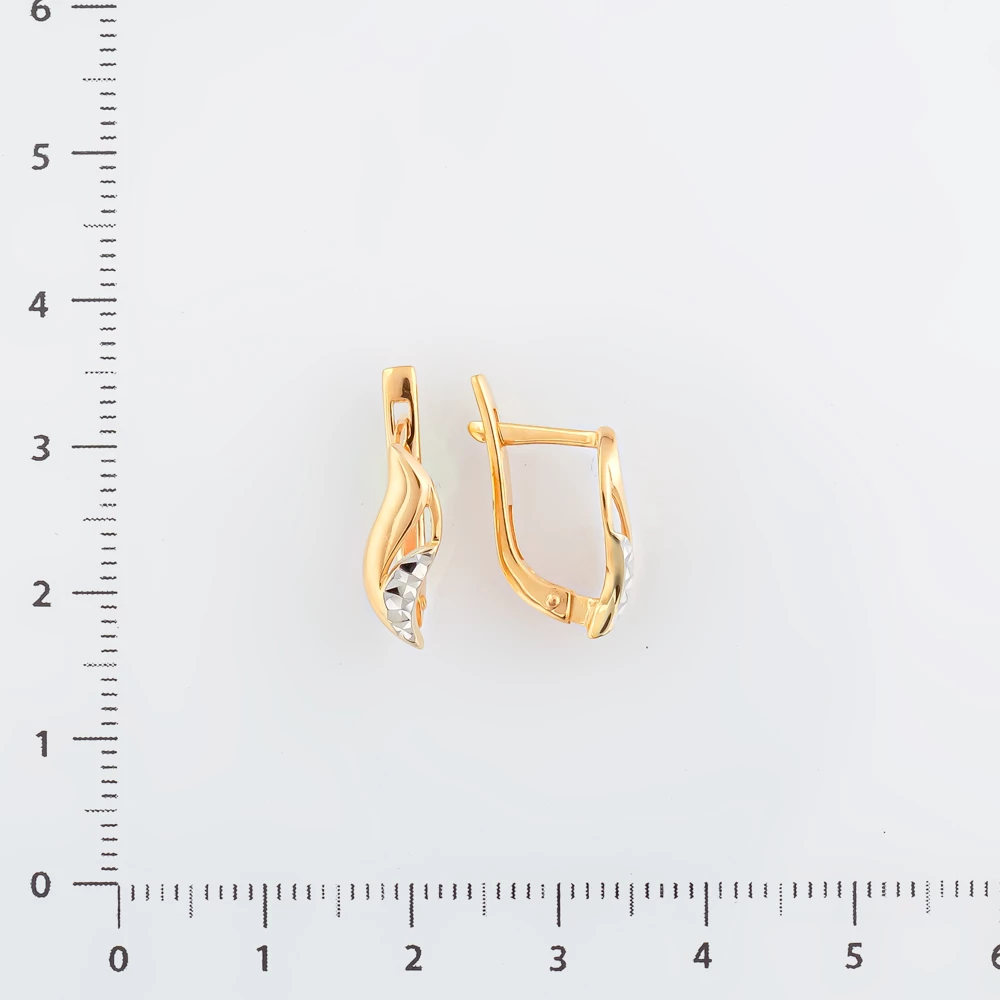 Серьги из красного золота 585 пробы