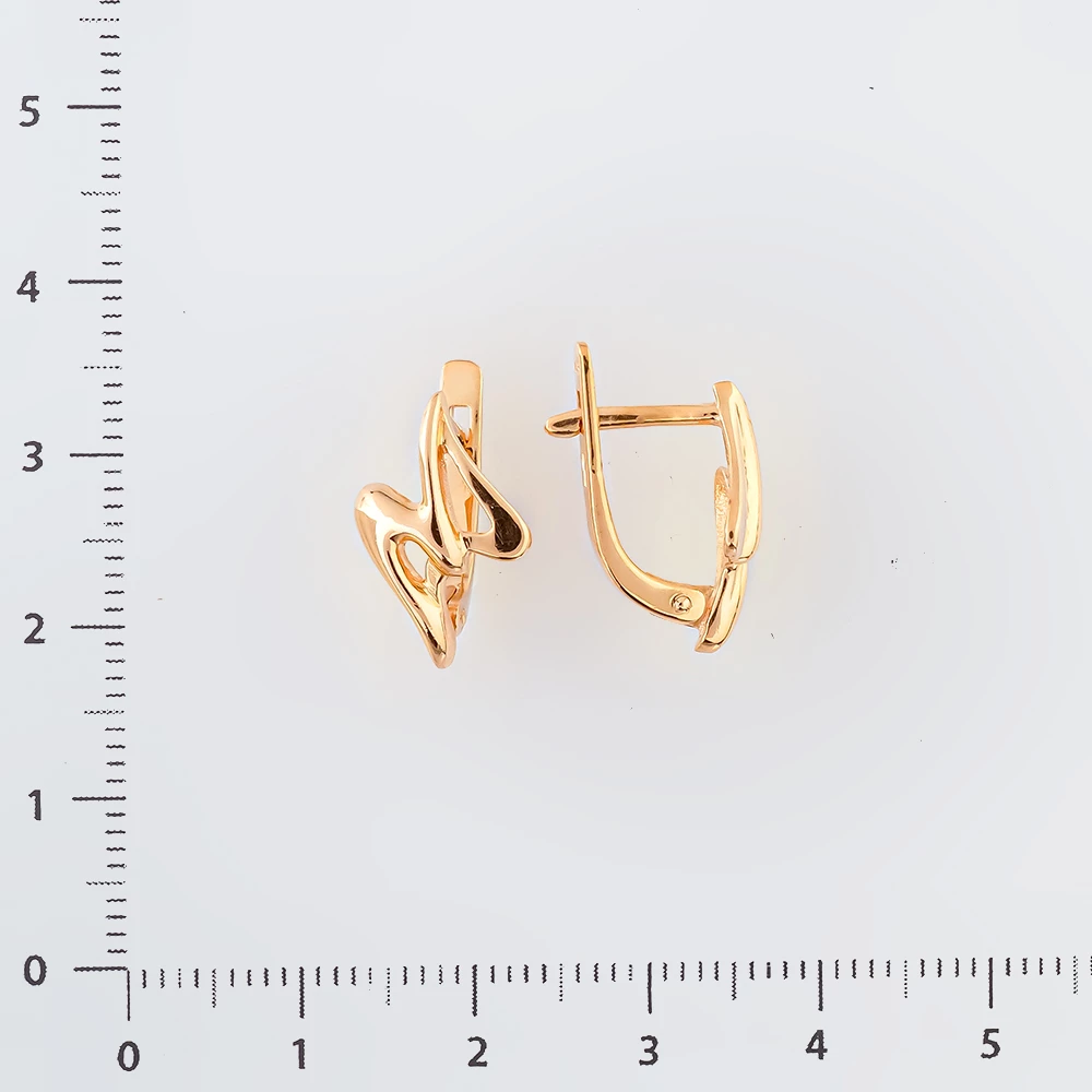 Серьги из красного золота 585 пробы