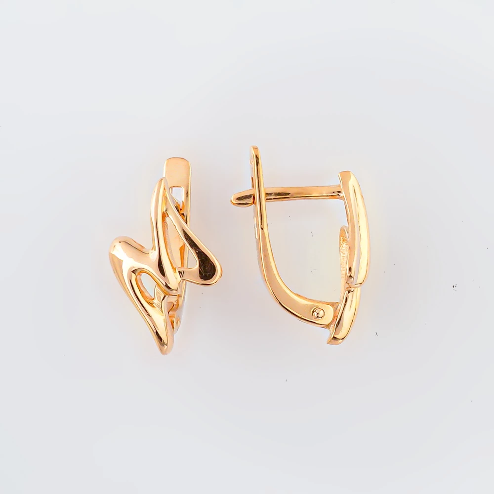Серьги из красного золота 585 пробы