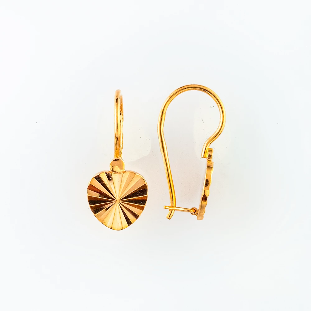 Серьги из красного золота 585 пробы