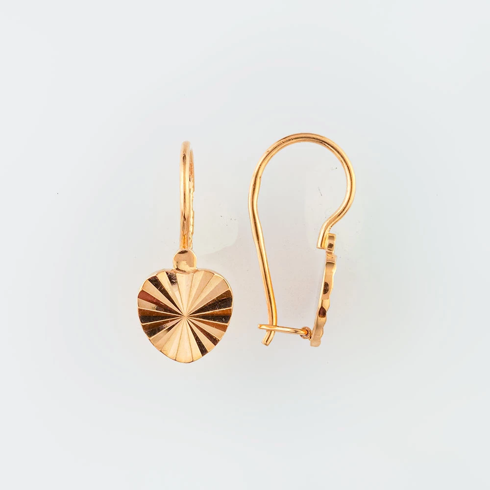 Серьги из красного золота 585 пробы