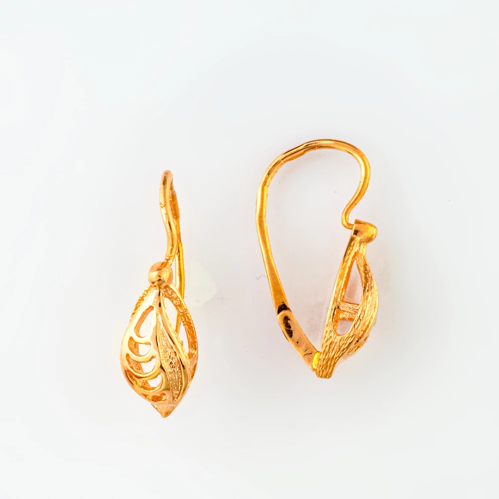 Серьги из красного золота 585 пробы