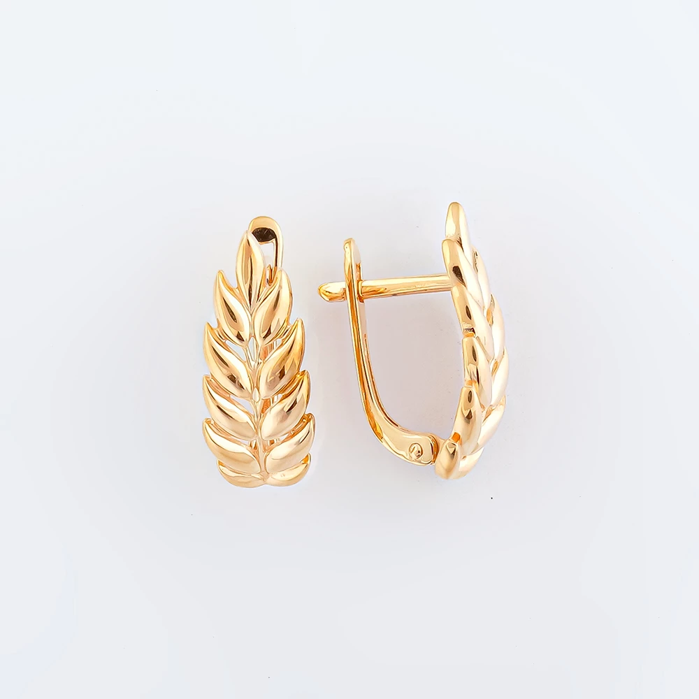 Серьги из красного золота 585 пробы