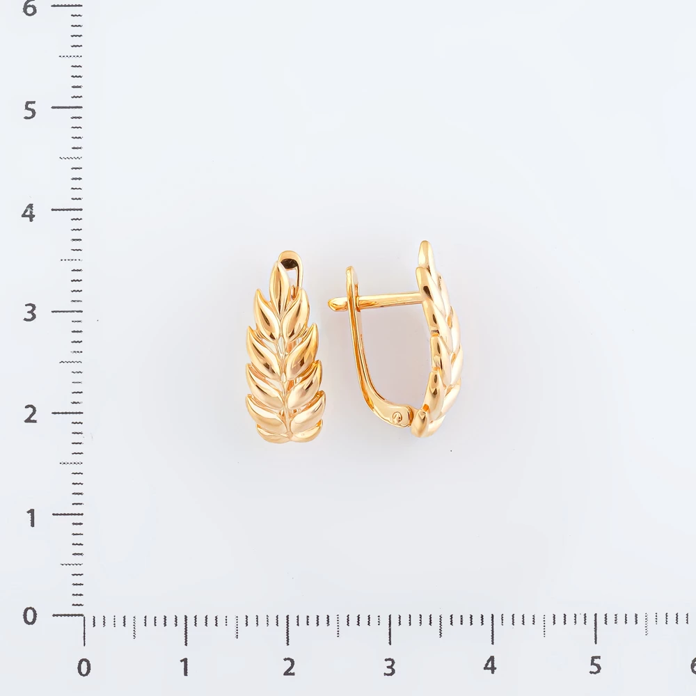 Серьги из красного золота 585 пробы