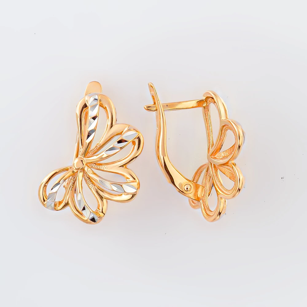 Серьги из красного золота 585 пробы