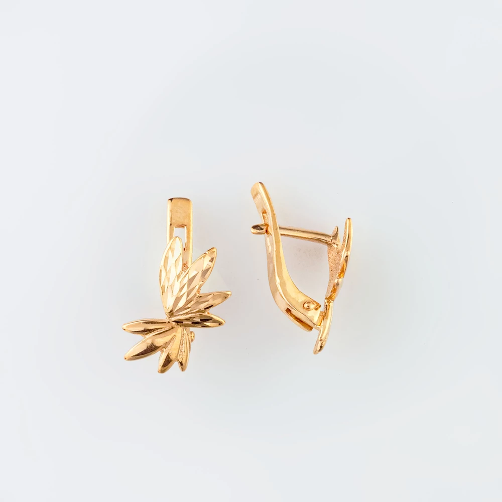Серьги из красного золота 585 пробы