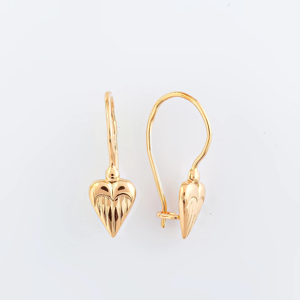 Серьги из красного золота 583 пробы