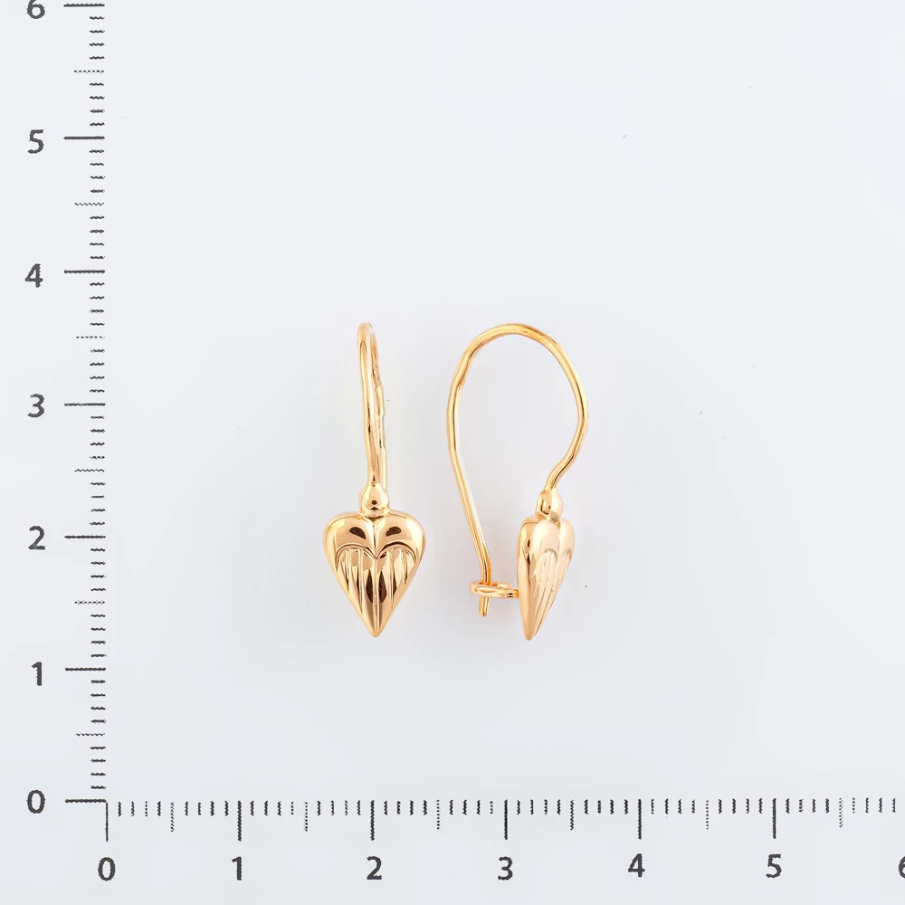 Серьги из красного золота 583 пробы