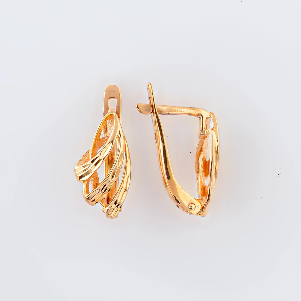 Серьги из красного золота 585 пробы