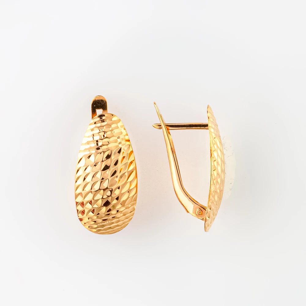 Серьги из красного золота 585 пробы