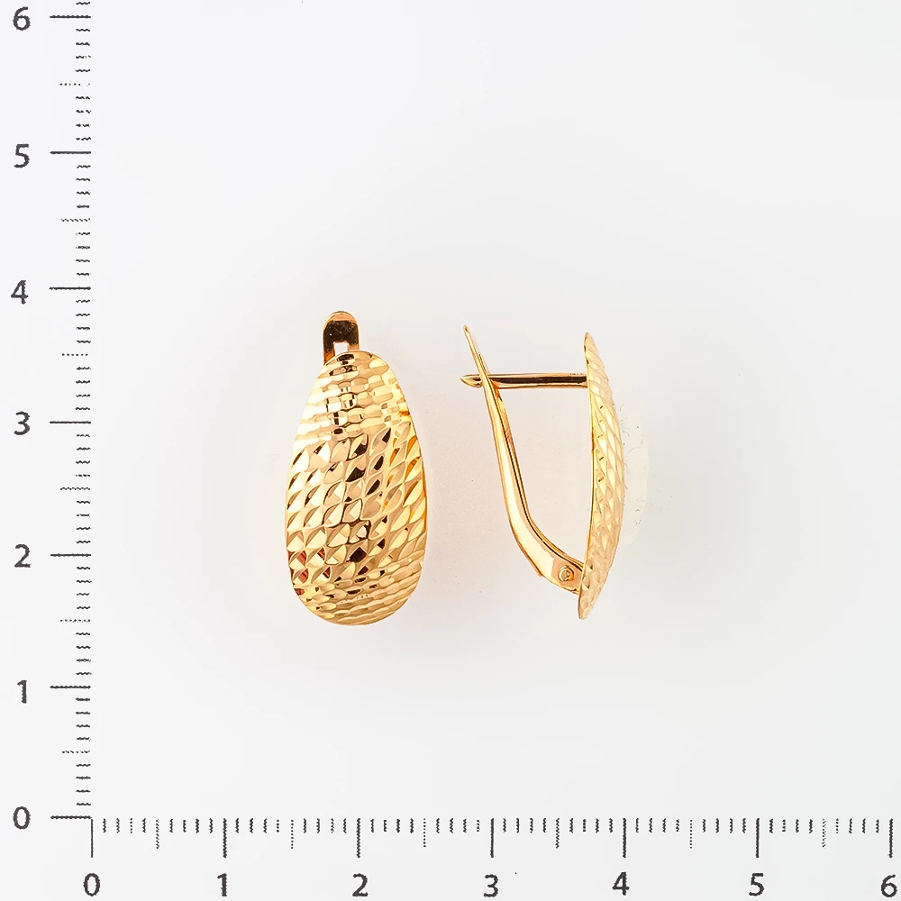 Серьги из красного золота 585 пробы