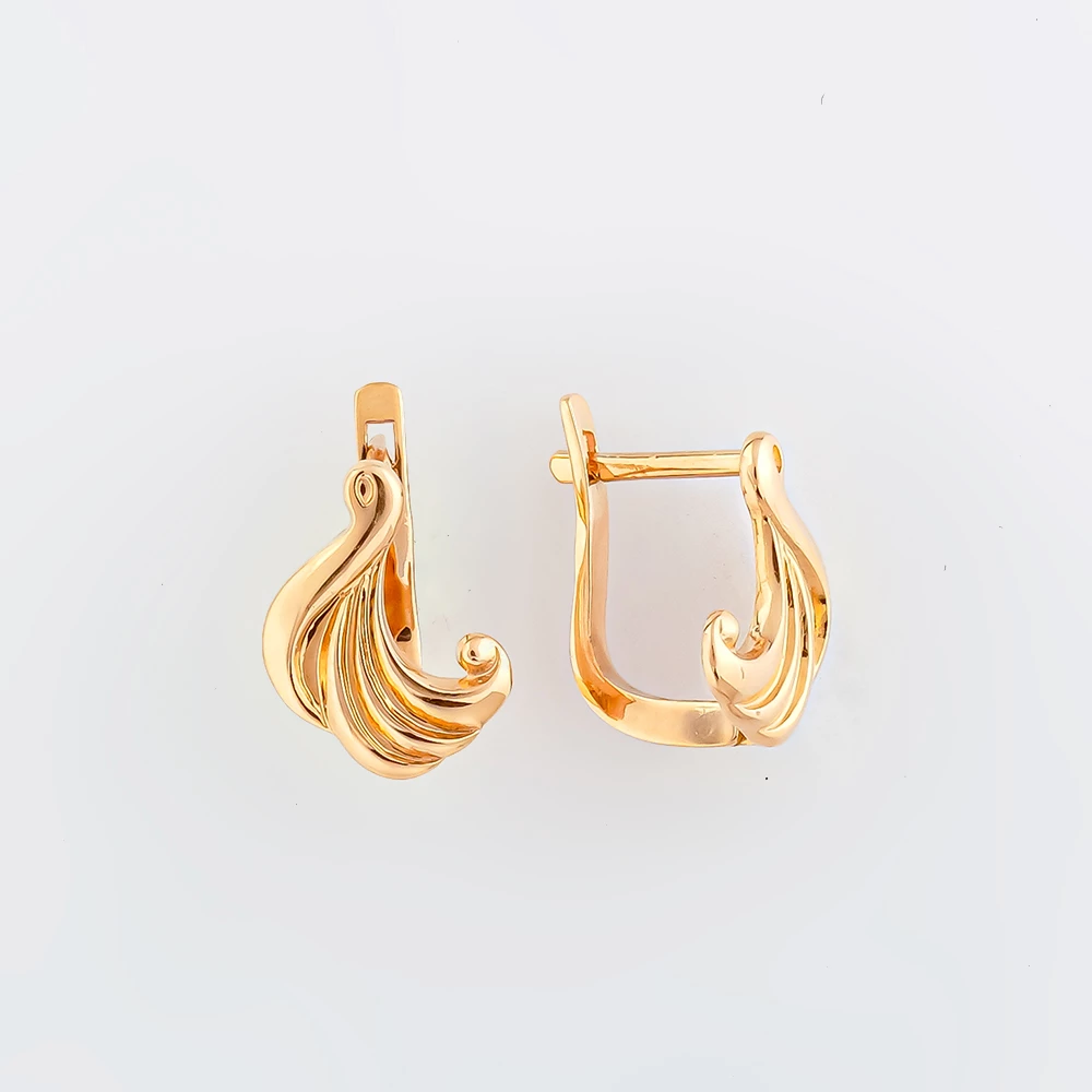 Серьги из красного золота 585 пробы