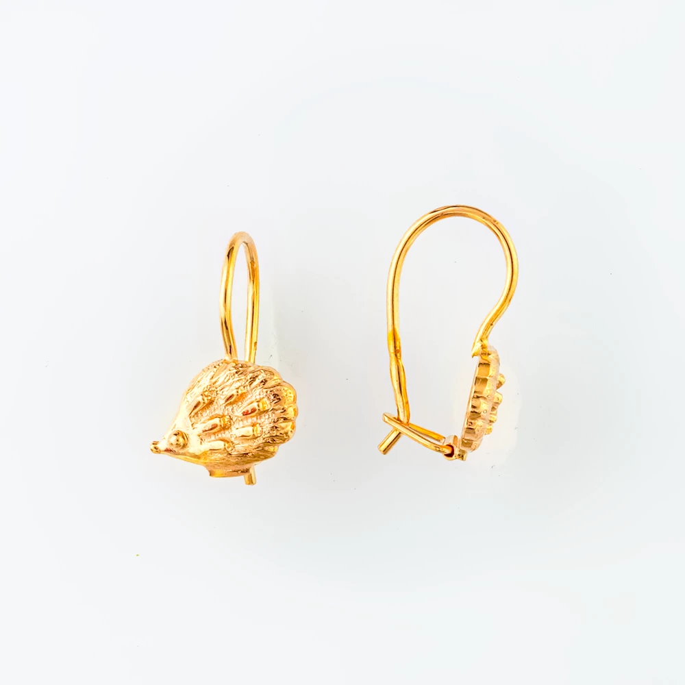 Серьги из красного золота 585 пробы