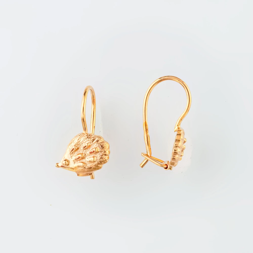 Серьги из красного золота 585 пробы