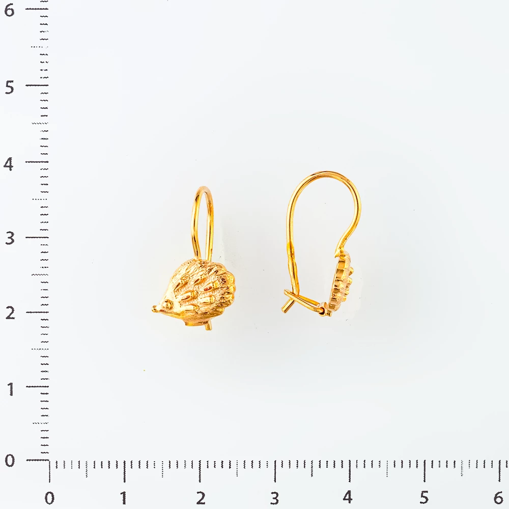 Серьги из красного золота 585 пробы