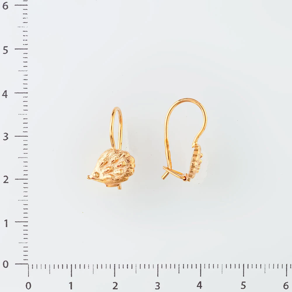 Серьги из красного золота 585 пробы