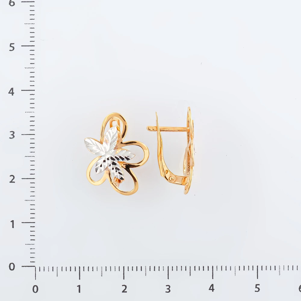 Серьги из красного золота 585 пробы