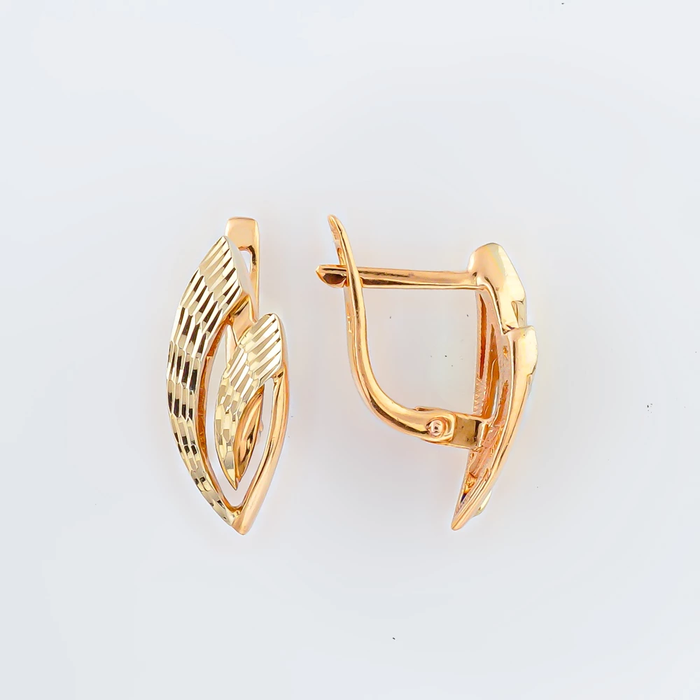 Серьги из красного золота 585 пробы