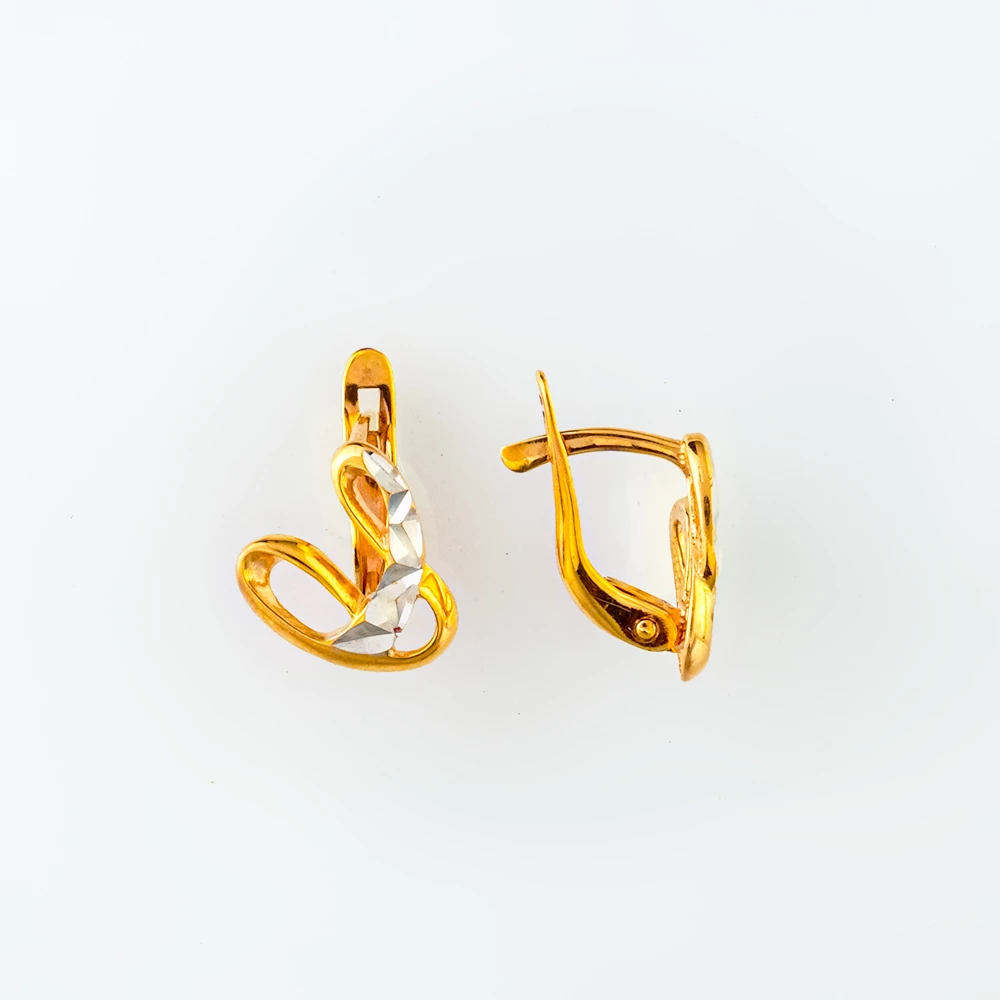 Серьги из красного золота 585 пробы