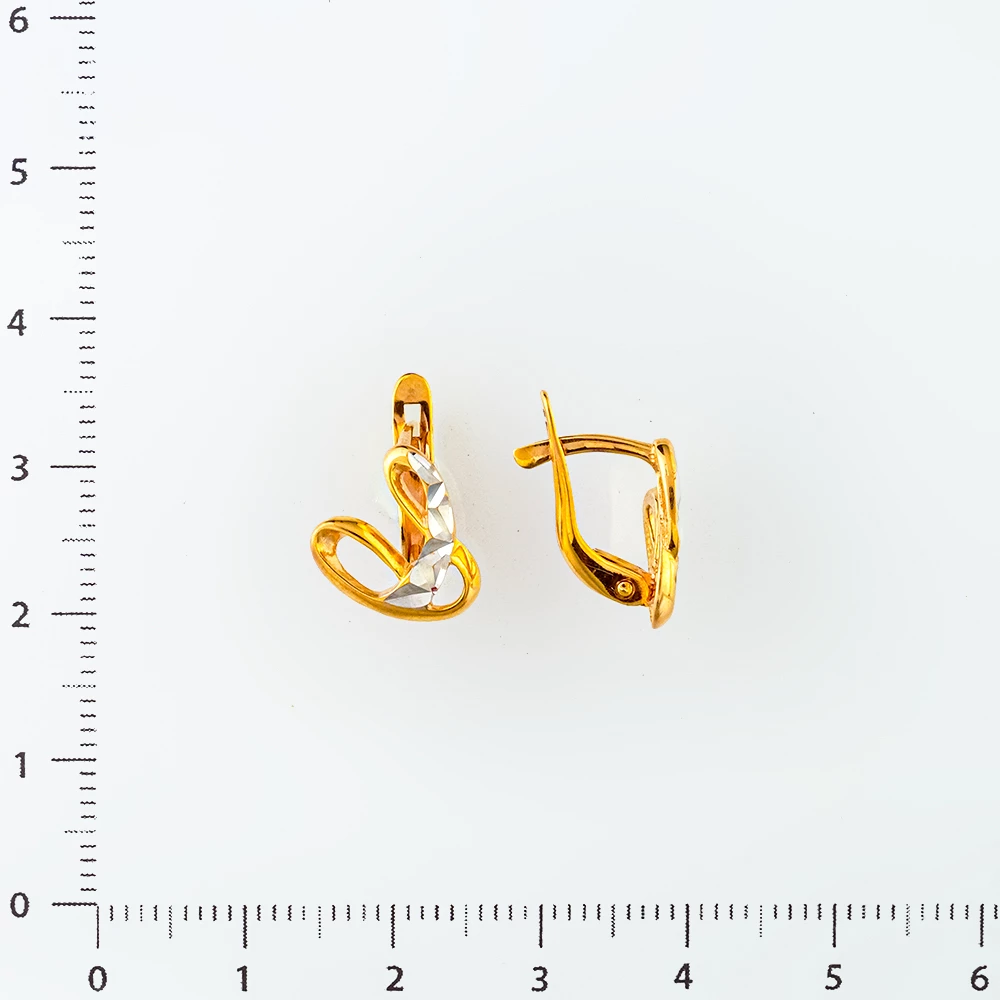 Серьги из красного золота 585 пробы