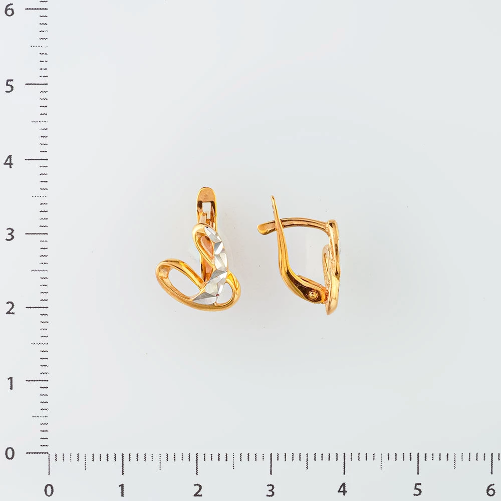 Серьги из красного золота 585 пробы
