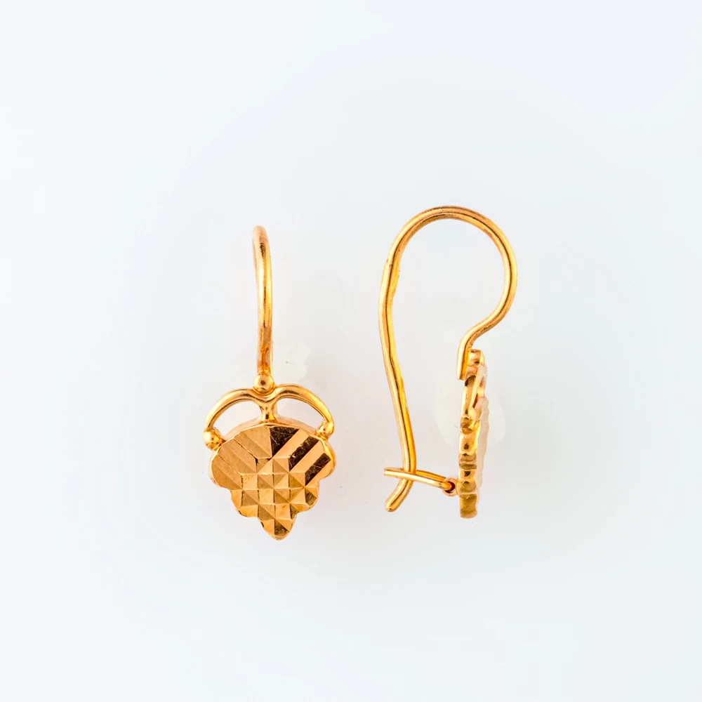 Серьги из красного золота 585 пробы