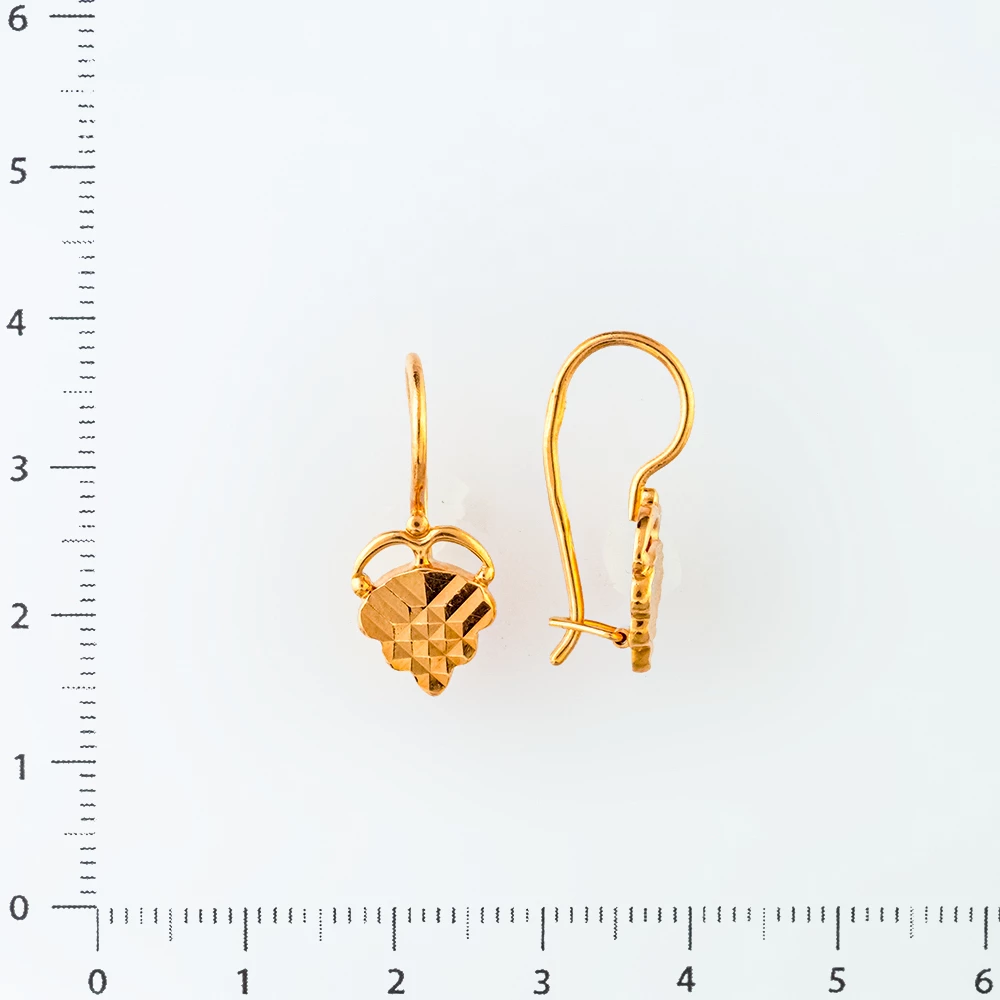 Серьги из красного золота 585 пробы