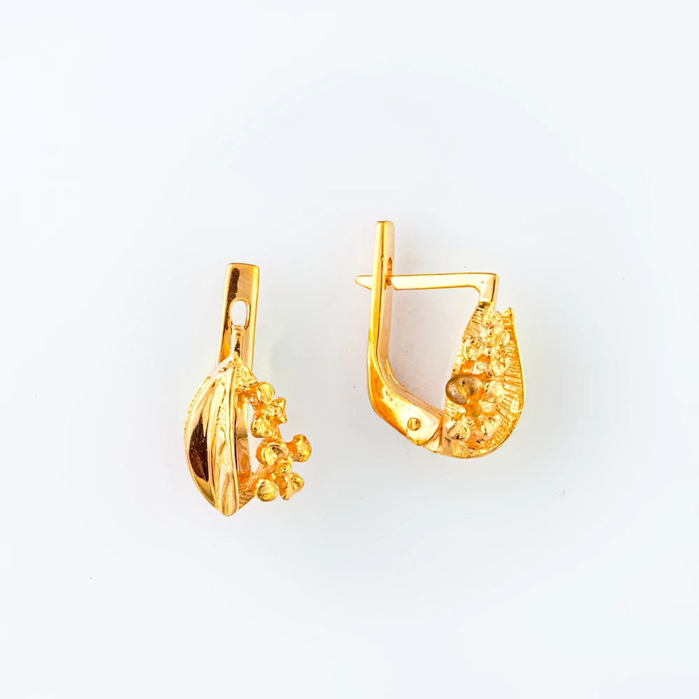 Серьги из красного золота 585 пробы