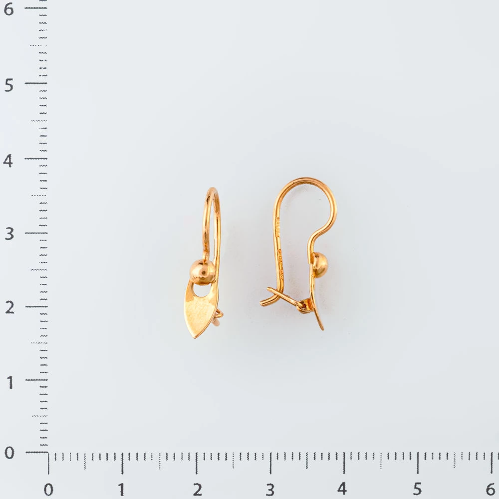 Серьги из красного золота 583 пробы