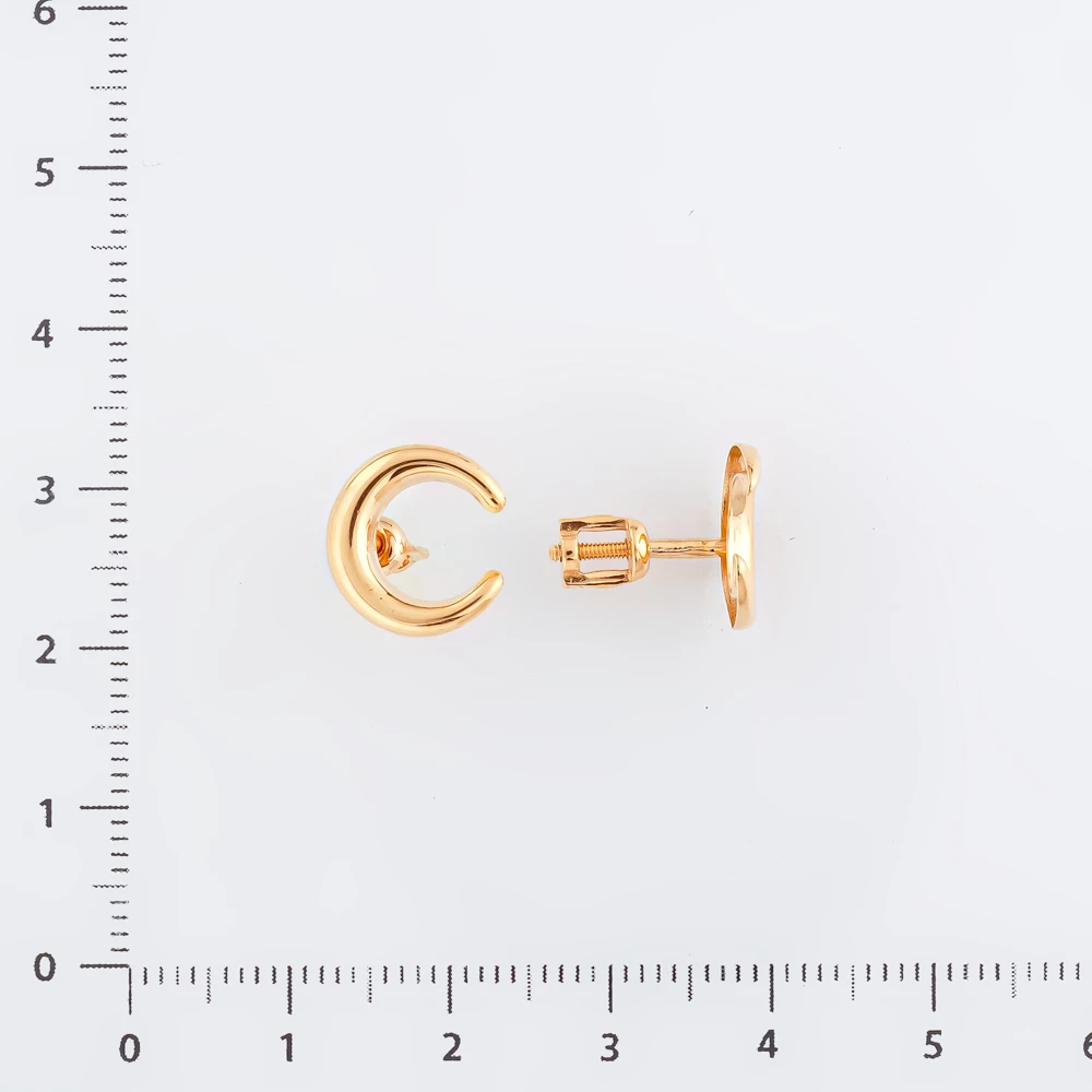 Серьги из красного золота 585 пробы