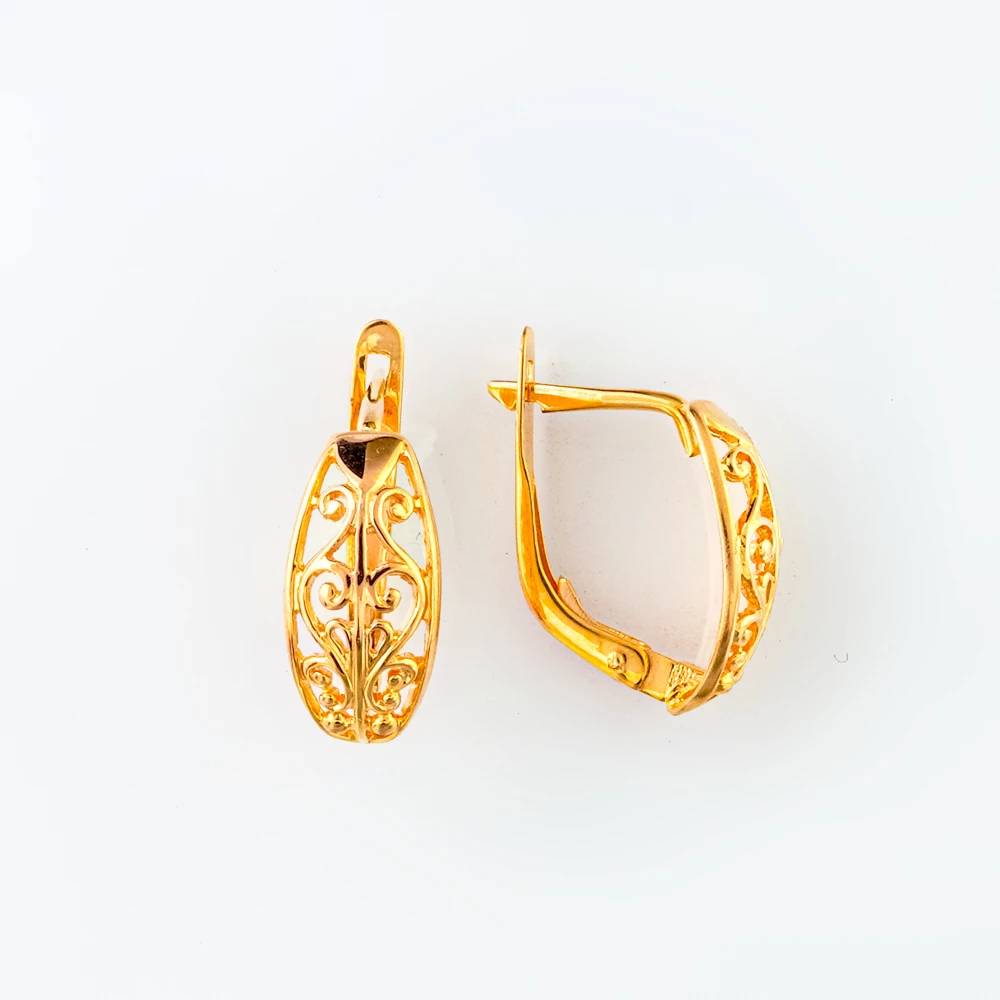 Серьги из красного золота 585 пробы
