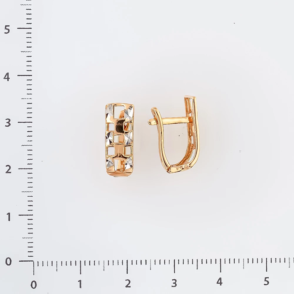 Серьги из красного золота 585 пробы