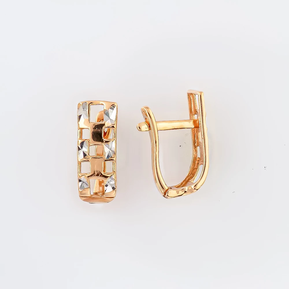 Серьги из красного золота 585 пробы