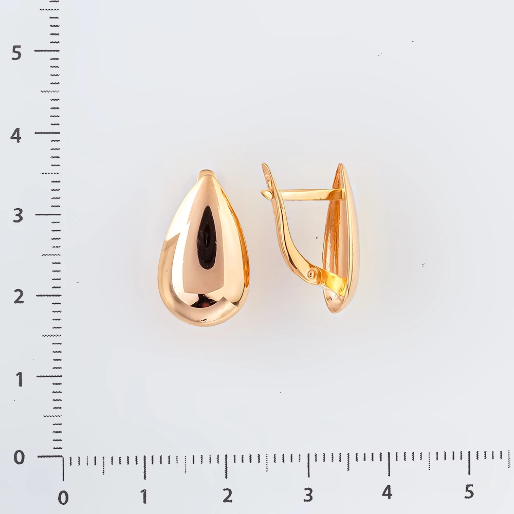 Серьги из красного золота 585 пробы