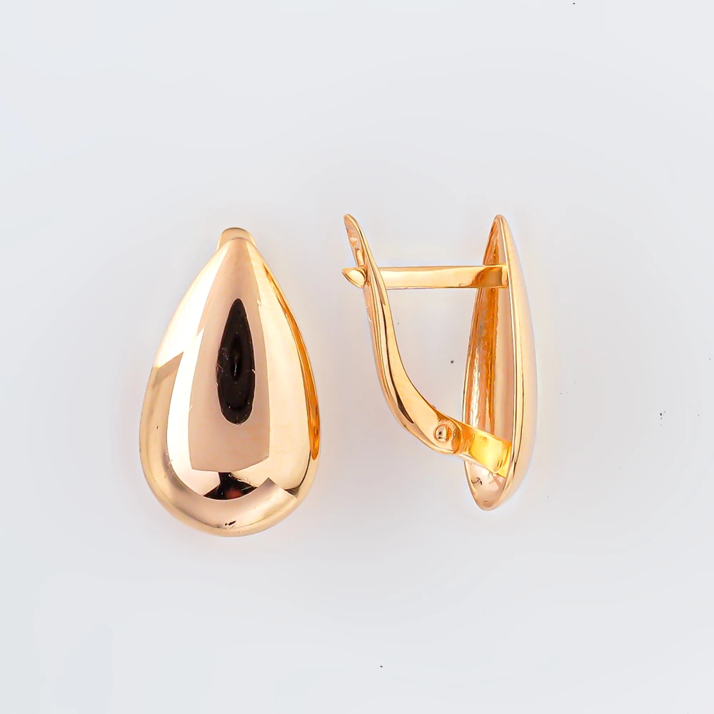 Серьги из красного золота 585 пробы