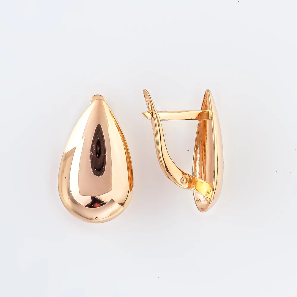 Серьги из красного золота 585 пробы