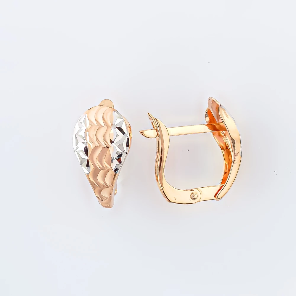Серьги из красного золота 585 пробы