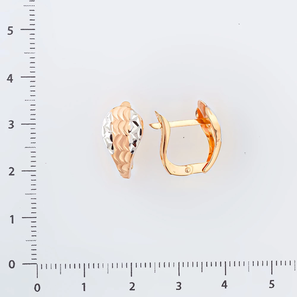 Серьги из красного золота 585 пробы