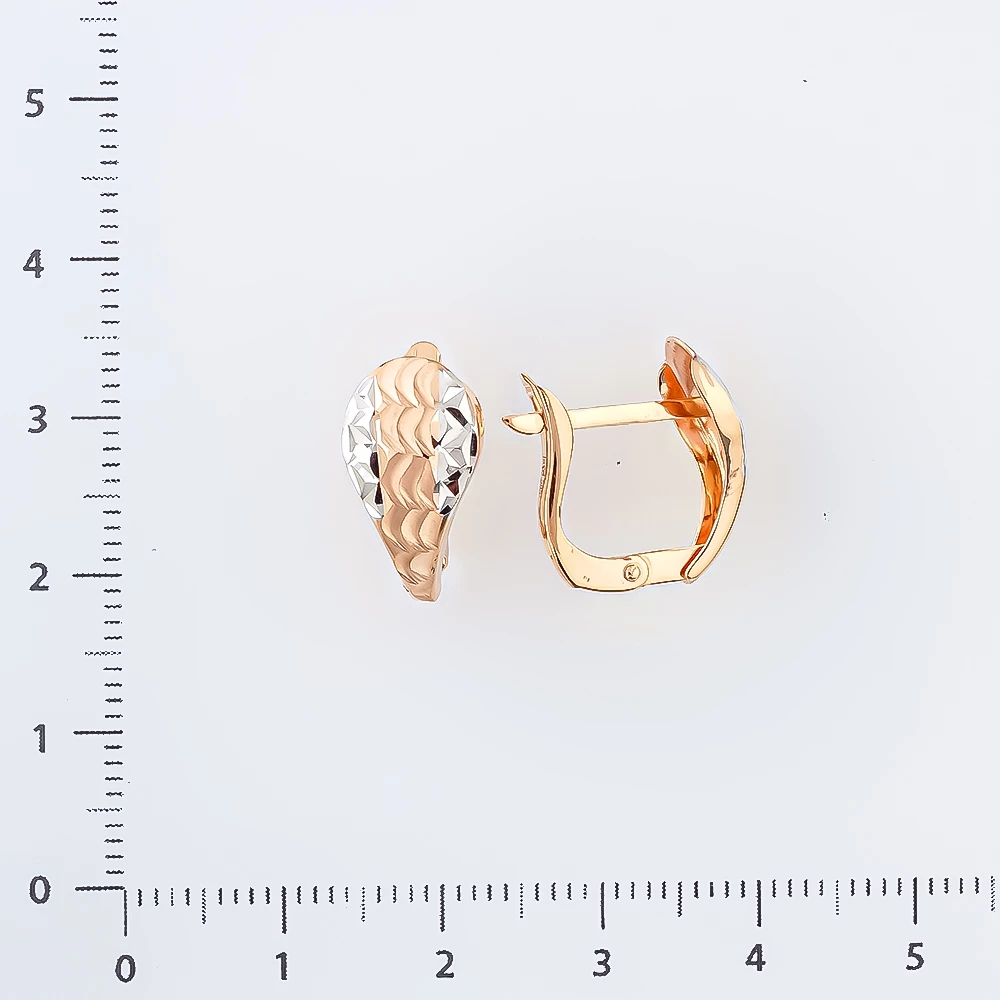 Серьги из красного золота 585 пробы