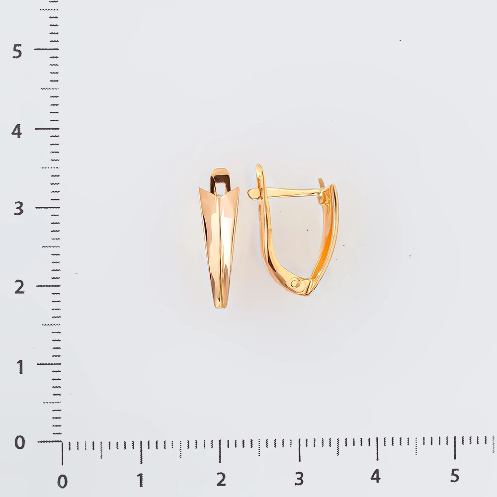 Серьги из красного золота 585 пробы