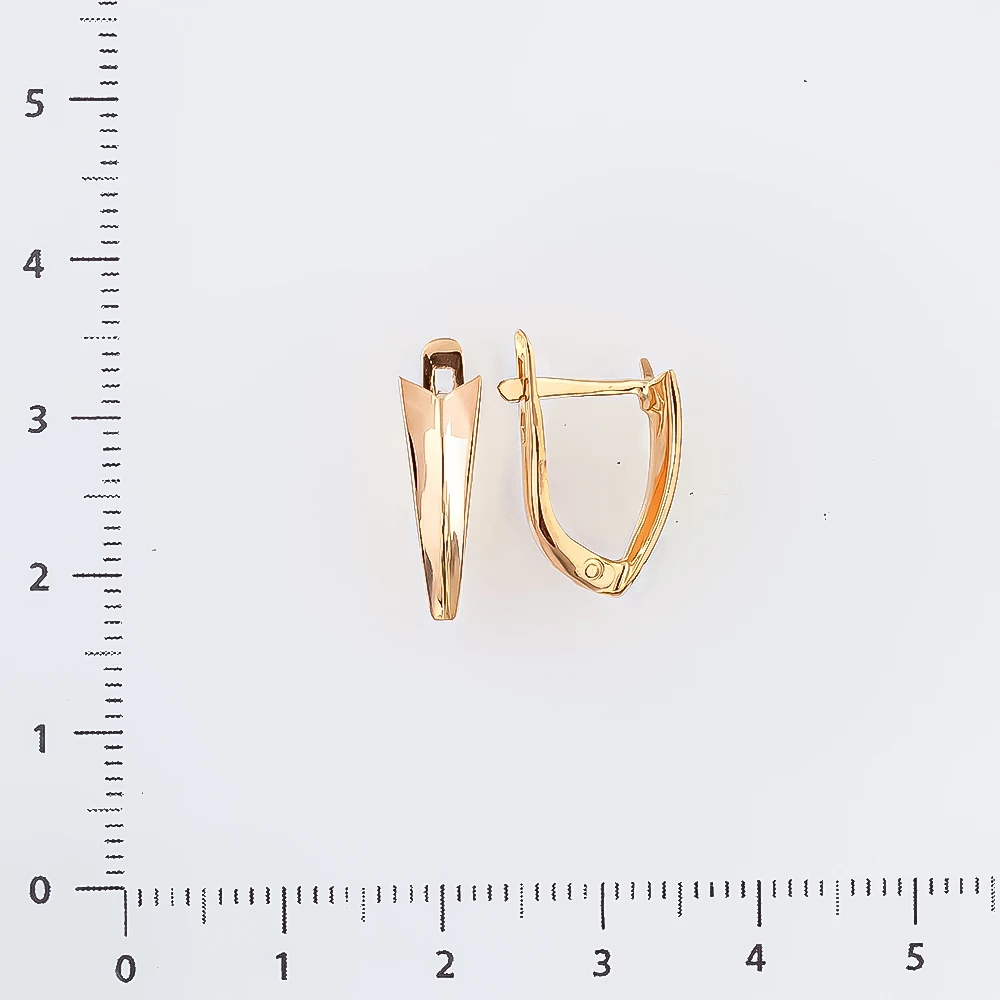 Серьги из красного золота 585 пробы