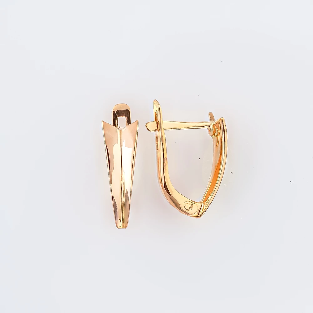 Серьги из красного золота 585 пробы