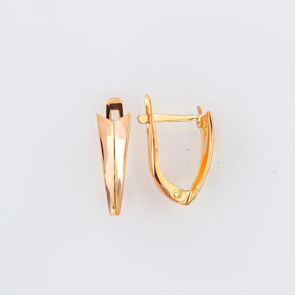 Серьги из красного золота 585 пробы