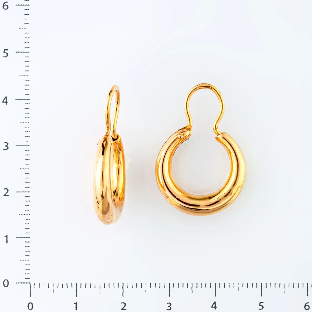 Серьги из красного золота 585 пробы