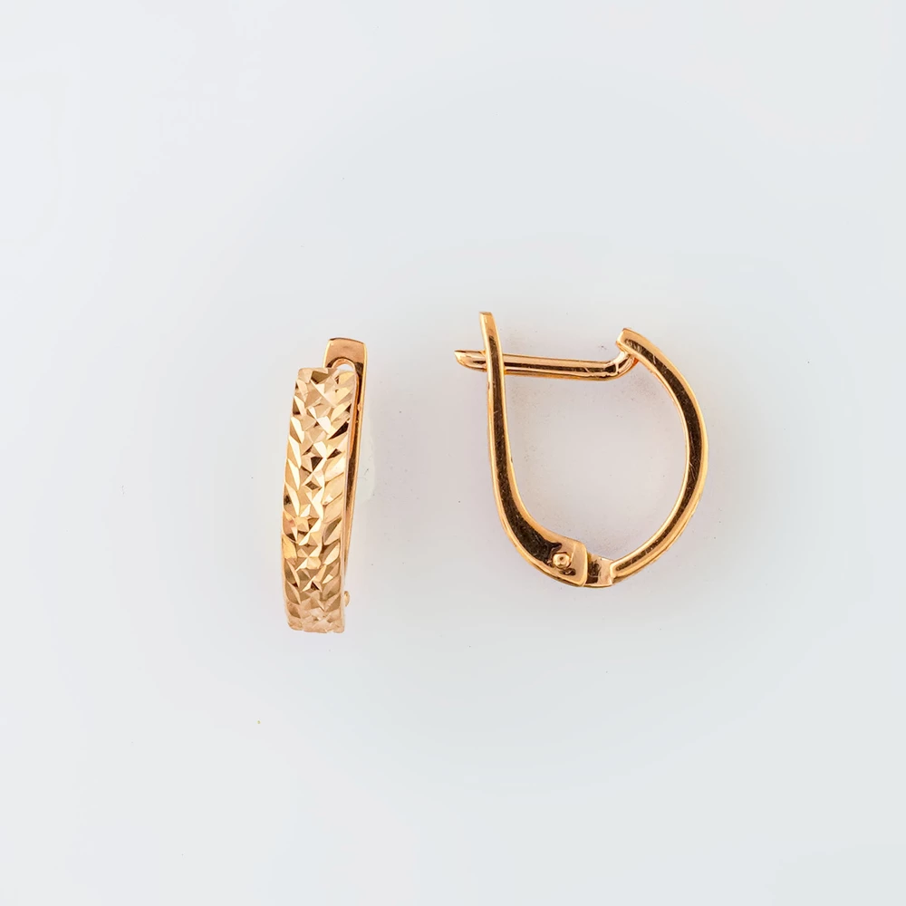 Серьги из красного золота 585 пробы