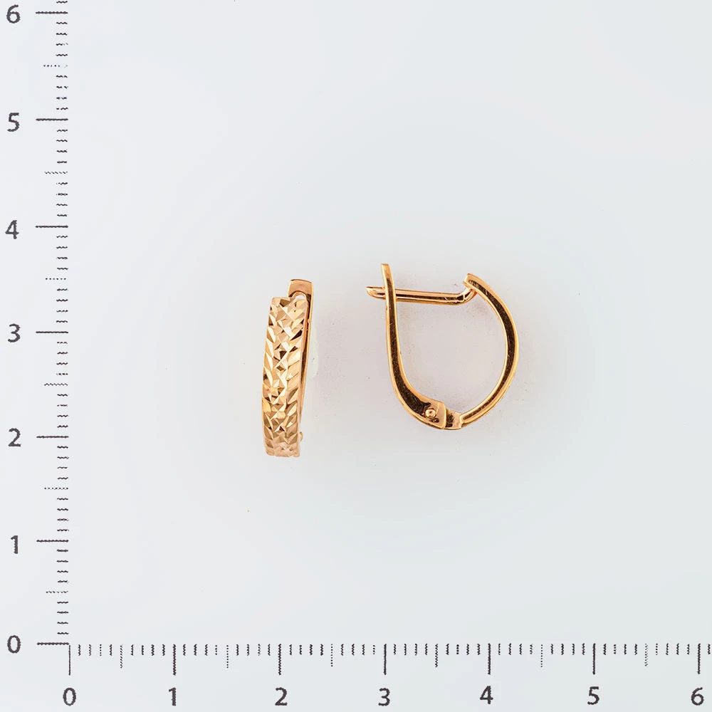 Серьги из красного золота 585 пробы